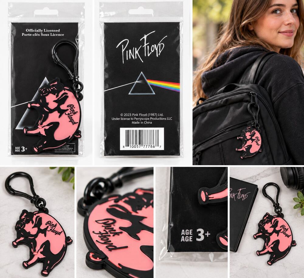 Pink Floyd Pink Pig Collectible Keychain